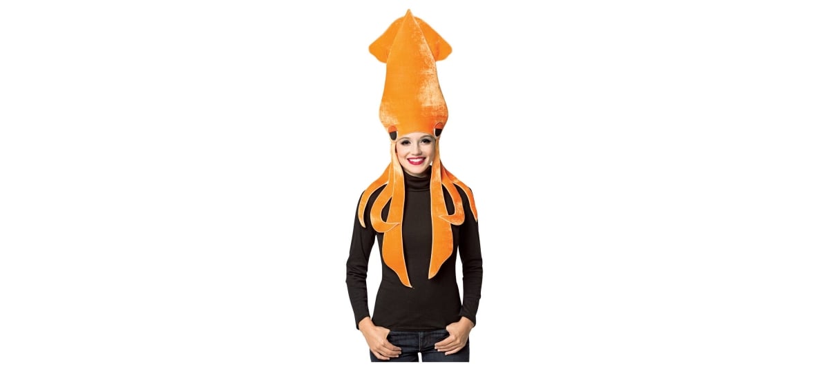 Unisex Squid Adult Headwear Costumes, Multi-color - One Size