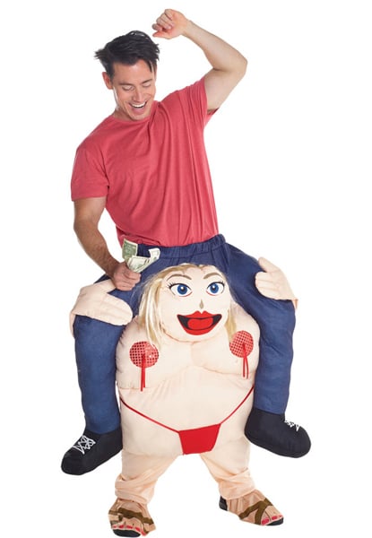 Morris Mhmcpbfs Fat Stripper Piggyback Adult Costume