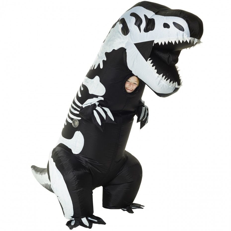 Skeleton T-rex Inflatable Child Costume