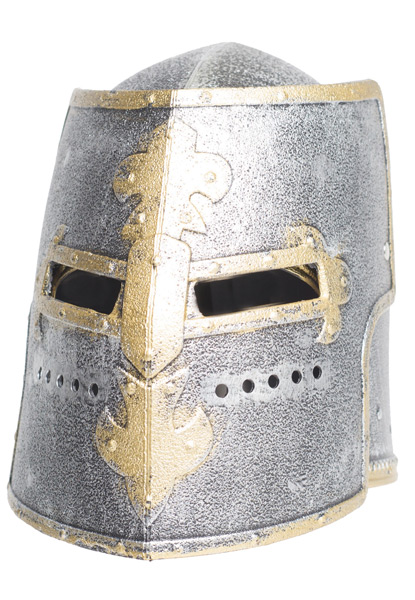 Ur28759 Knight Box Adult Helmet, Silver - One Size