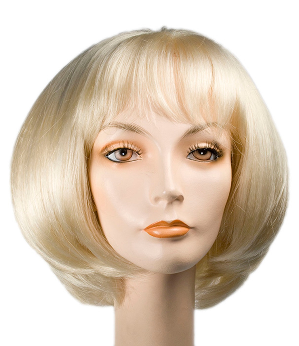 Bald Curly Clown With Front Wig - White