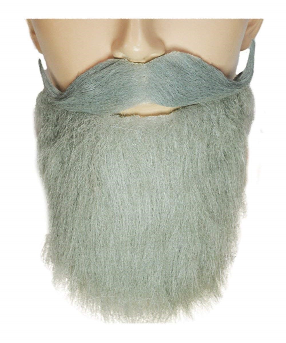 Lw744gy Goatee Mustache - Full Grey