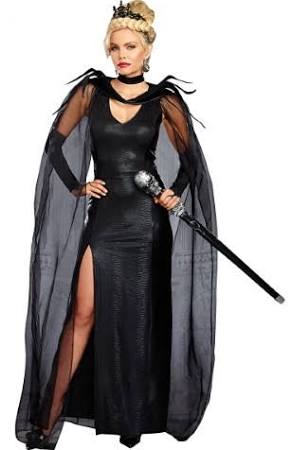 Dreamgirl Rl10667md Queen Of Mean Womens Costume, Black - Medium 6-10