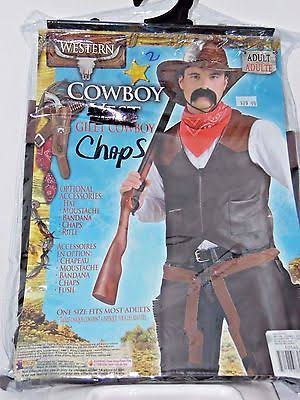 Ur28293xxl Brown & Black Chaps Cowboy Adult Costume, 2xl