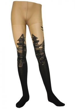 Glha64j Haunted House Tights