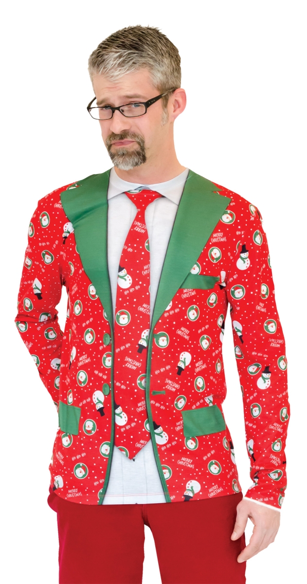 Ugly Christmas Suit Tie, Extra Large