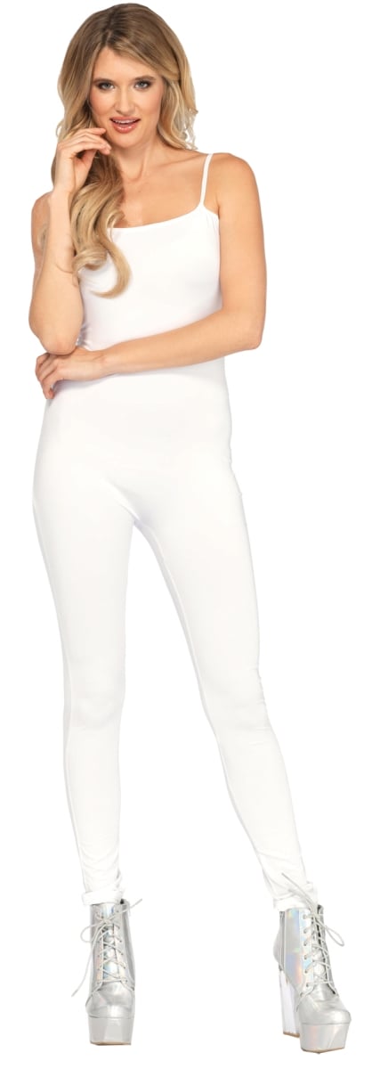 Adult Basic Unitard, White - Small & Medium