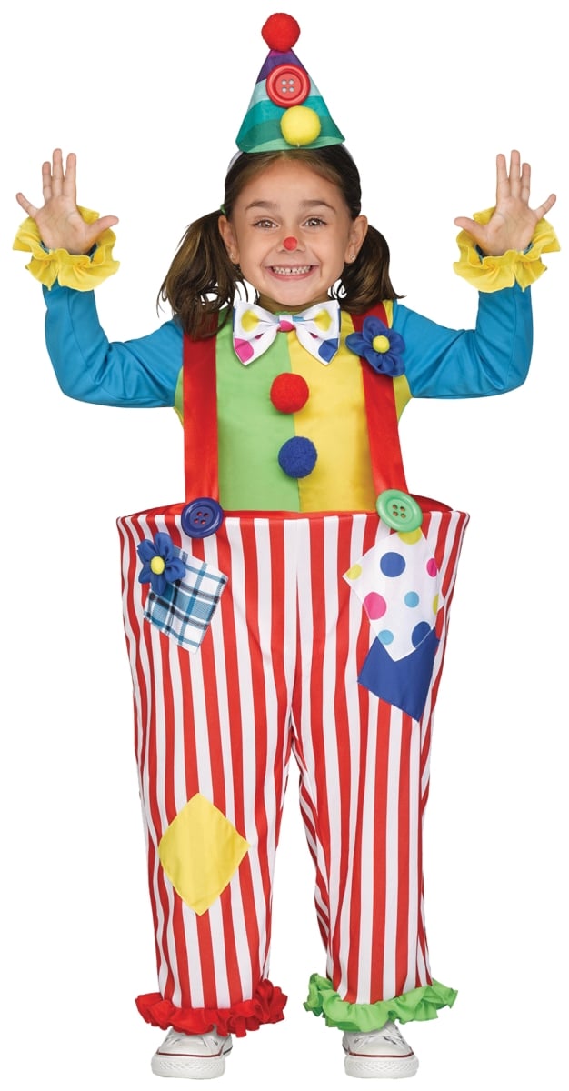 Fw112271txl Crazy Clown Toddler, Extra Large 4-6