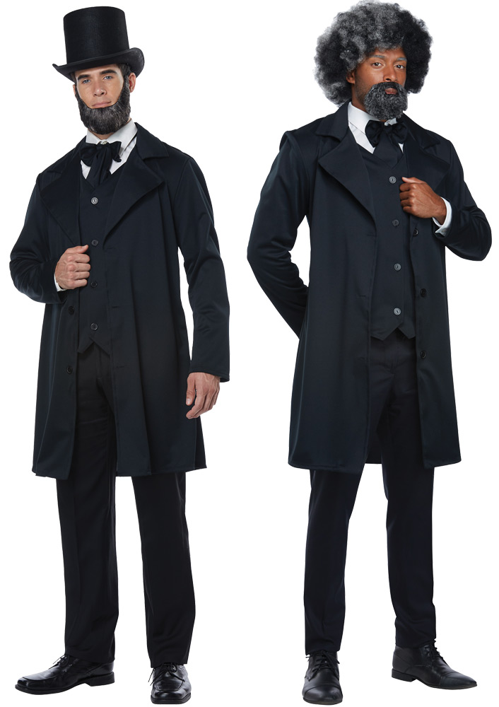 California Costumes Cc01541xl Adult Abraham Lincoln & Frederick Douglas Costume - Medium
