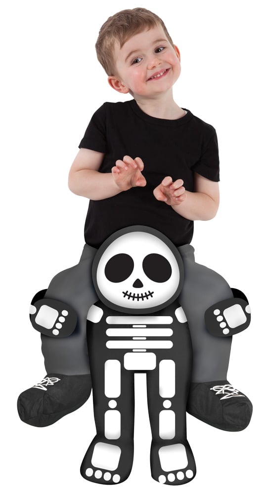 Mhpbtsk 2 Ft. 6 In. To 3 Ft. 11 In. Toddler Skeleton Piggyback Costume