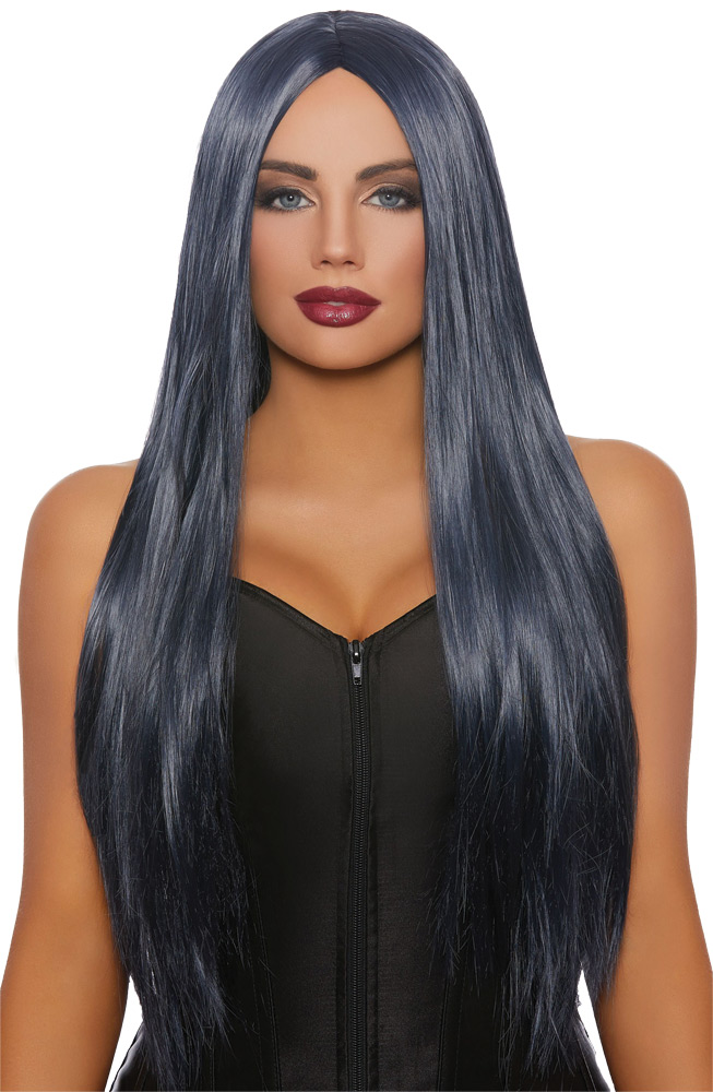 Dreamgirl Rl11327 Extra-long Midnight Blue Straight Wig