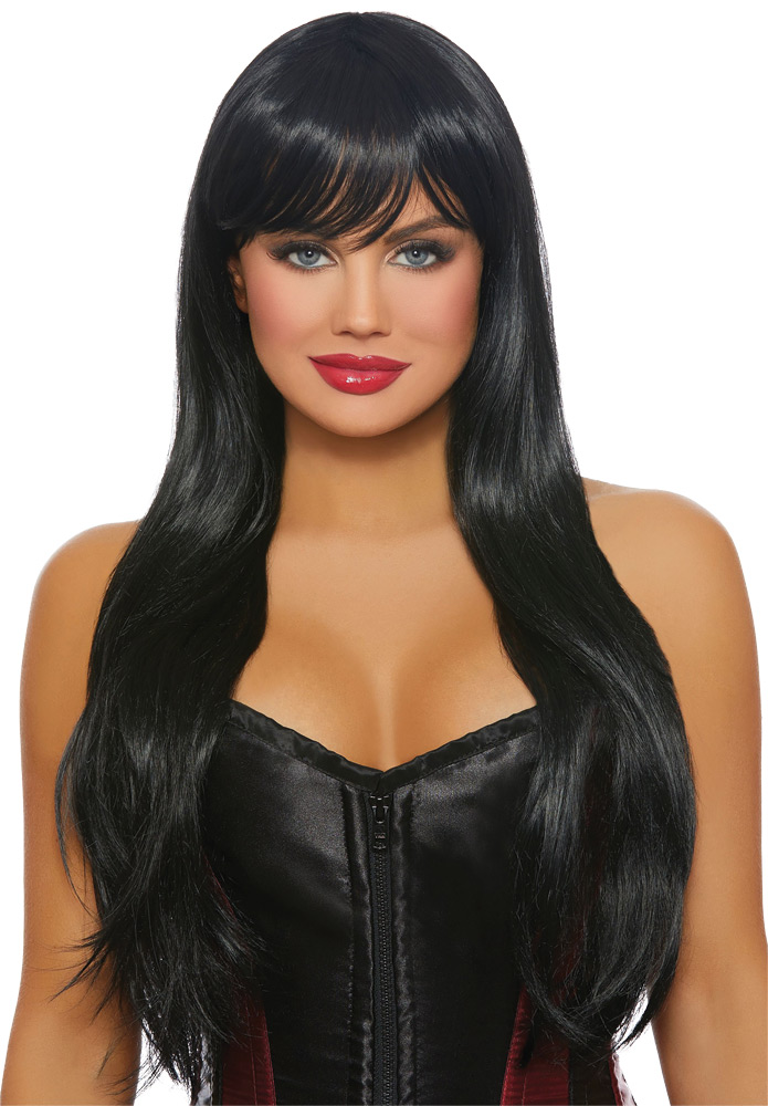 Dreamgirl Rl11332 Long Straight Layered Black Wig