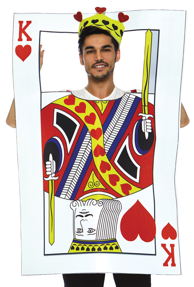 Ua86755 Card King With Foam Card Mens Adult Halloween Costume - One Size