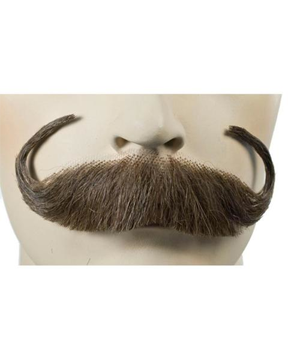 Lacey Wigs Lw579bk Handlebar Human Hair Handmade Mustache, Black