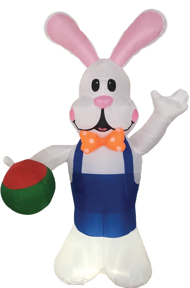 Morris Vahe0023 7 Ft. Inflate Bunny Decoration With Egg