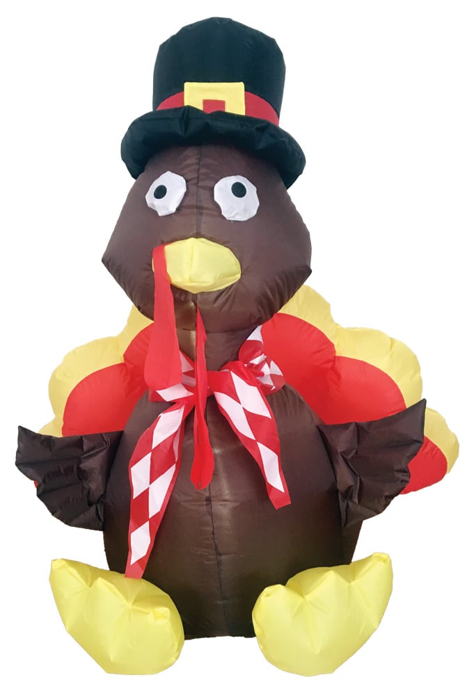 Morris Vaht0001 4 Ft. Inflate Turkey Led Light Decoration