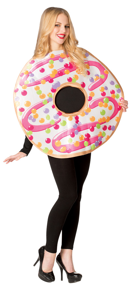 Gc6339 White Frosted Donut Adult Costume