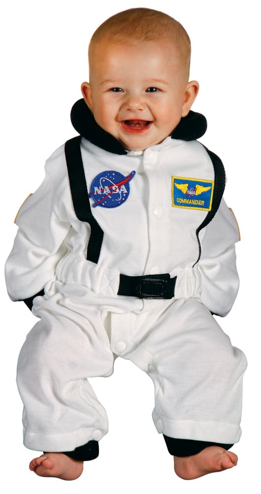 Arasromp Infant Astronaut Suit, White - 6-12 Months