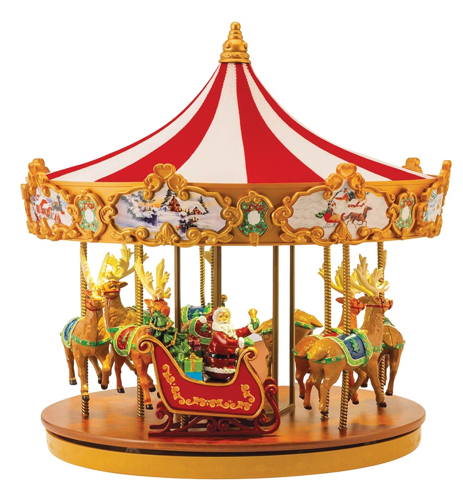 Va1019 11.5 In. Very Merry Carousel Decor