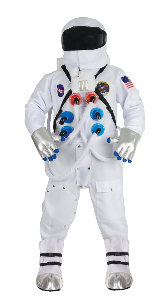 Ur30110t Astronaut Deluxe Suit, White - Teen Size