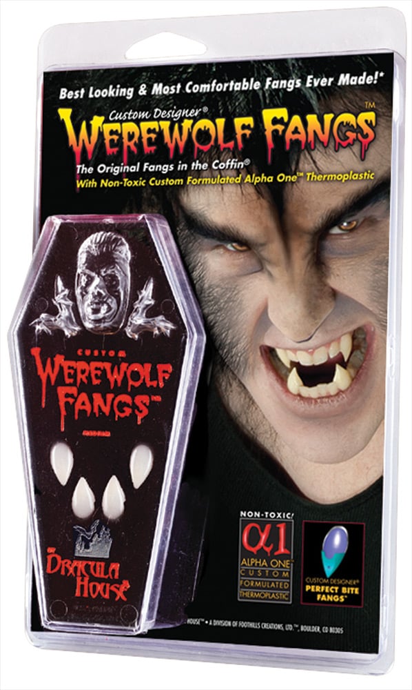 Fh07cmd Clam Shell Werewolf Fangs, Medium