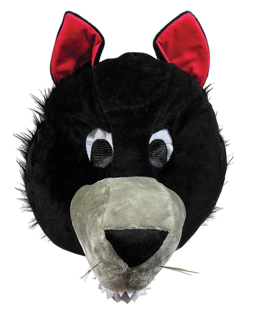 Fm81536 Wolf Mascot Head, One Size