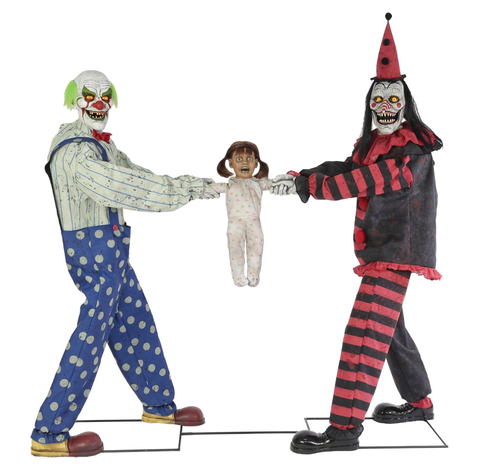 Mr124651 Animated Clown Tug Of War Prop - Red & Black, 73 X76 X 21 In.