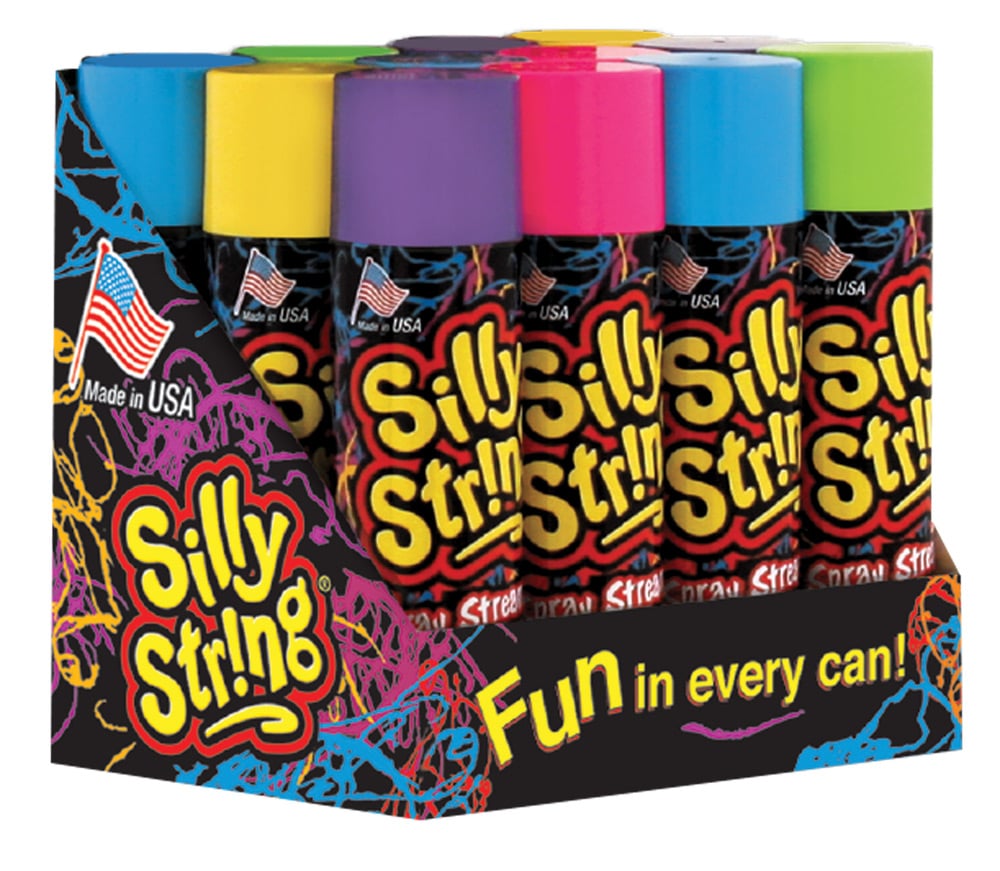 De23 3 Oz Silly String Spray - Assorted Color