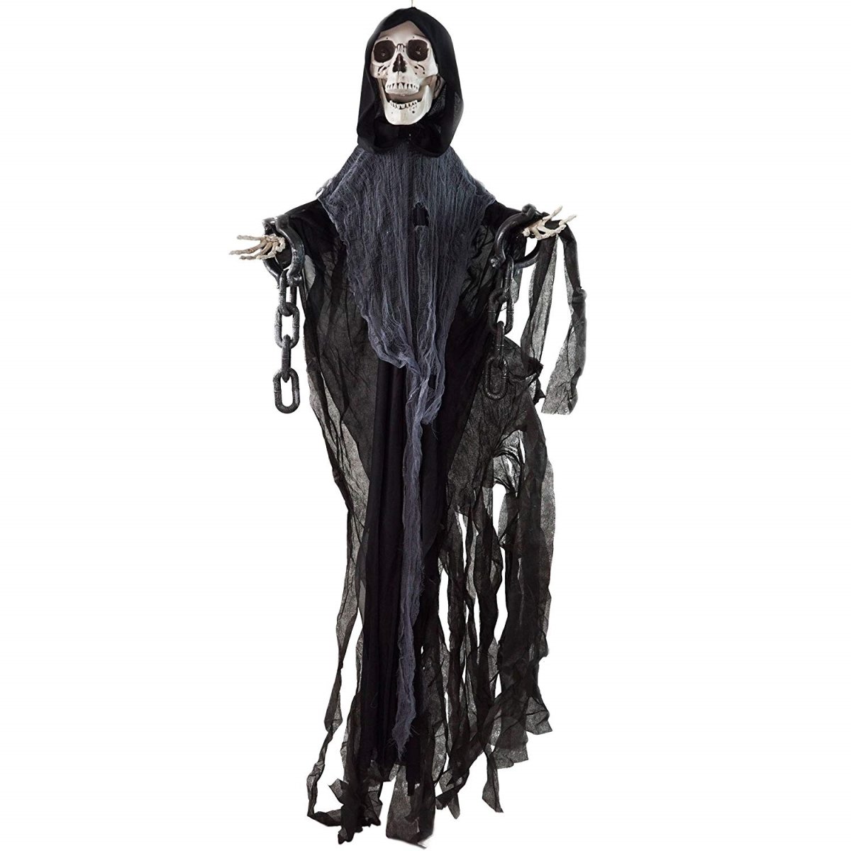 Ss79377 55 In. Lightup Black Reaper Halloween Decoration