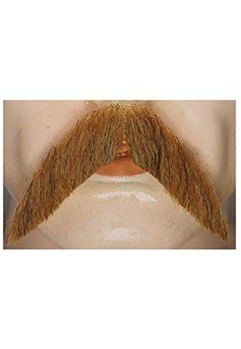 Lw473lbngy Walrus Human Hair Mustache - No.59 Light Brown 95 Percent Gray