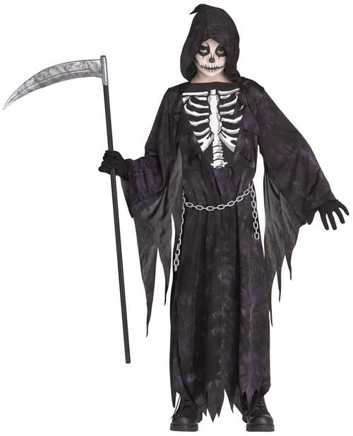 Fw135212md Child Midnight Reaper Costume Dress - Medium, Size 8-10