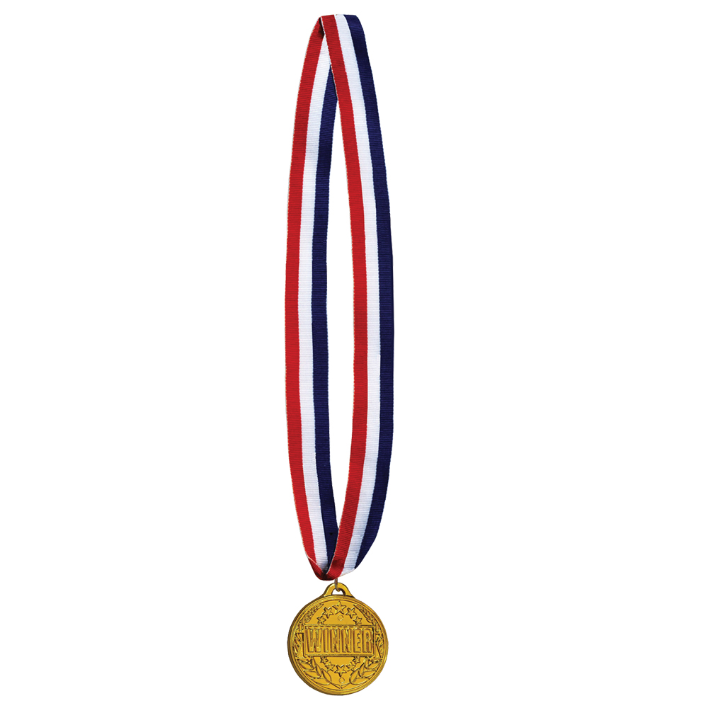 Bg53550 Winner Medal With Ribbon