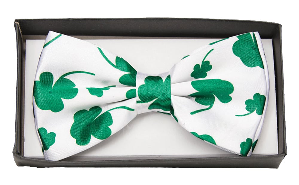 Ur29802 Bow Tie Four Leaf Clover - One Size