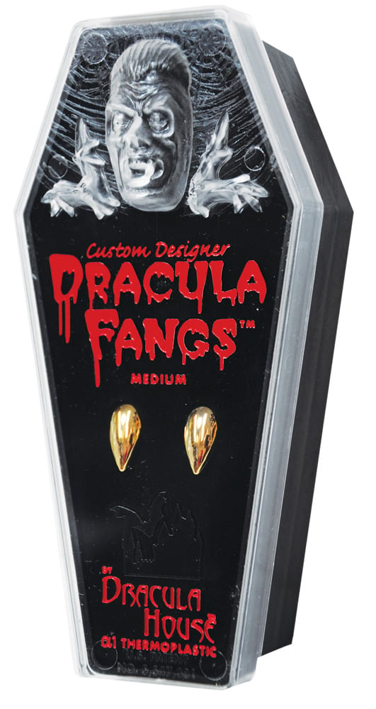 Fh13md Dracula Gold Fangs, Medium