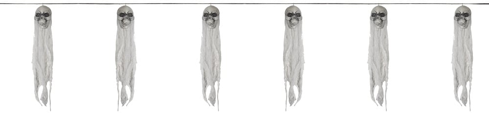 Ss78028 60 In. Skull Ghost Garland