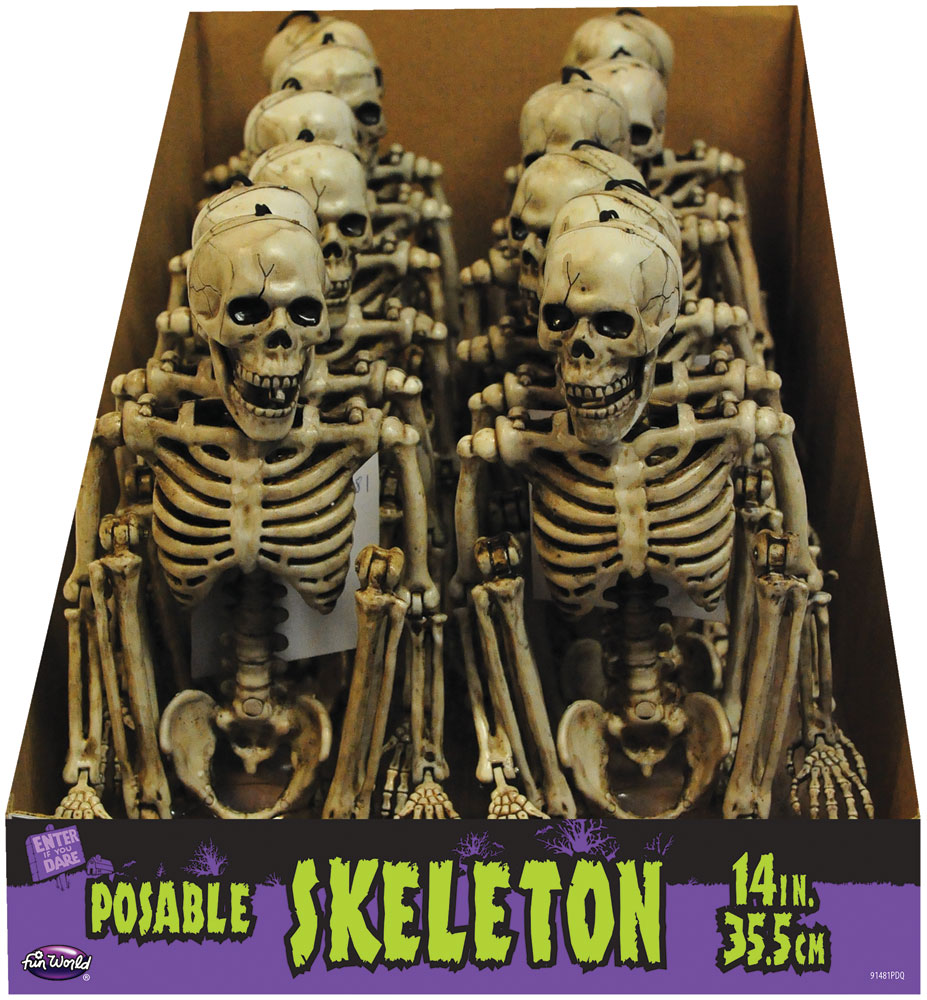 Picture of Fun World FW91481NP 14 in. Posable Skeleton