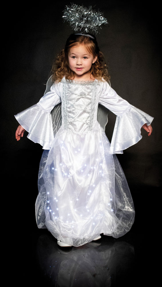 Picture of Underwraps UR20073SM Light up Angel Child Costume, Small 4-6