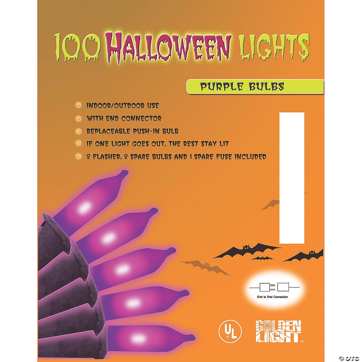 UPC 748951011668 product image for MA92PR Halloween Lights, Purple - 100 Count | upcitemdb.com