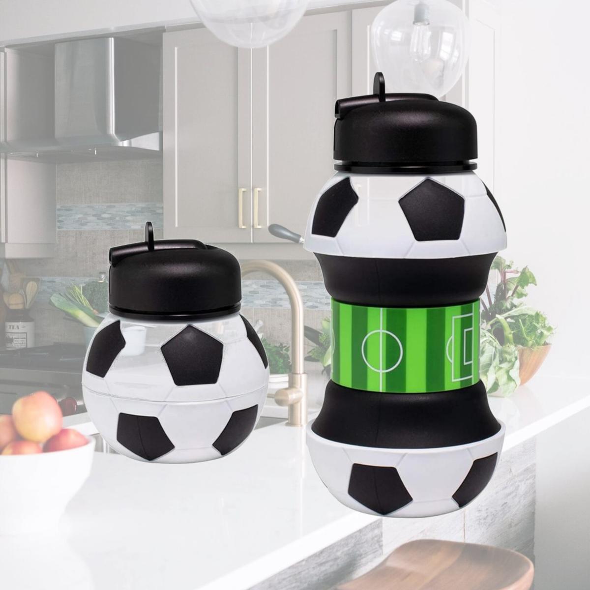 Picture of Maccabi Art 8726 18 oz Collapsible Silicone Soccer Water Bottle