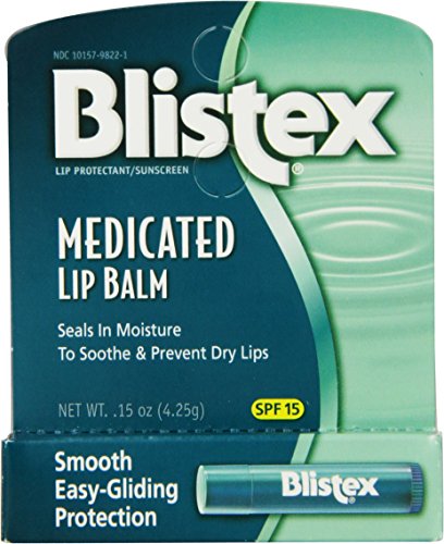 0310816 Blistex Medicated Lip Balm, Spf 15, 0.15 Oz Tubes