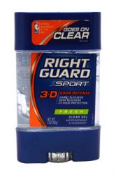 0556696 Sport 3-d Odor Defense Antiperspirant & Deodorant Clear Gel Fresh By Right Guard For Unisex - 3 Oz