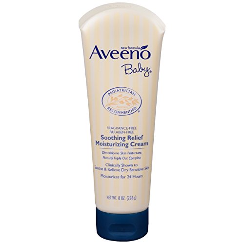 0129542 Aveeno Baby Soothing Relief Moisturizing Cream, 8 Oz
