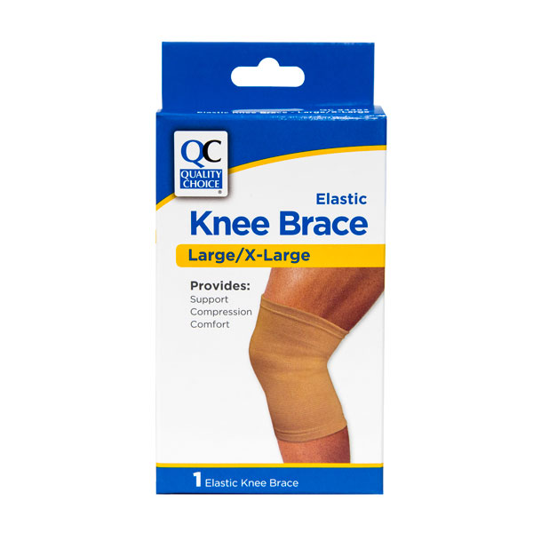0380695 Quality Choice Elastic Knee Brace, Large & Extra Large