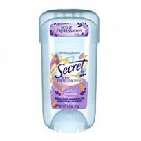 0565326 Secret Scent Expressions Anti Perspirant Deodorant Crystal Clear Gel, Lavender - 1.7 Oz