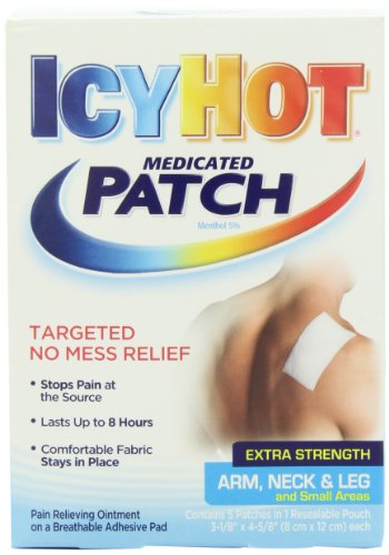0010928 Icy Hot Extra Strength Medicated Patch, Small, 5 Count Box