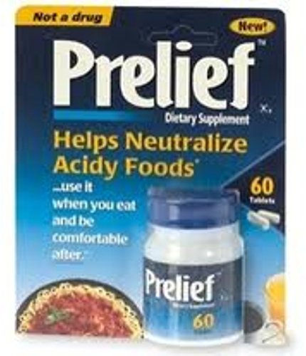 0106038 Prelief Acid Reducer Dietary Supplement Tablets, 60 Count