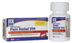 0379956 Quality Choice Non-aspirin Pm Extra Strength Caplets, 50 Count