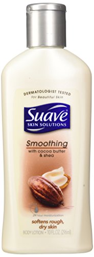 1722778 Suave Smoothing With Cocoa Butter & Shea Body Lotion, 10 Fl Oz