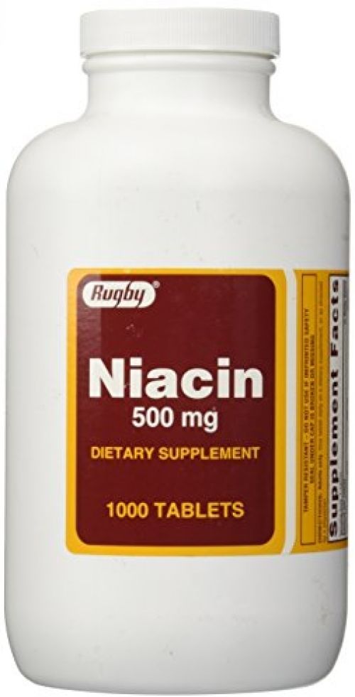 1893599 Rugby Niacin 500 Mg 1000 Tablets