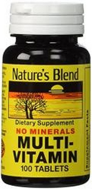 1897136 Natures Bounty Multi Vitamin No Mineral 100 Tablet